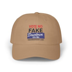 Casual Baseball Hat - Vote No on Fake Downtown Livonia